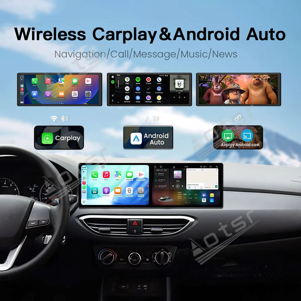 Dual 10.1 Inch Android 15 CarPlay Radio For Hyundai Celesta 2017-2022 HD Touch Screen Multimedia Player Car GPS Navi Head Unit