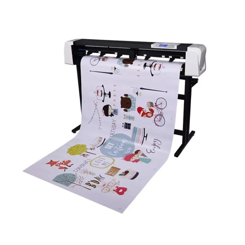 Purcell SD1350 53'' Vinyl Cutter Plotter Dual Head Smart Auto Contour Creasing Vinyl Cutting Machine Support Kiss Cut Full Cut