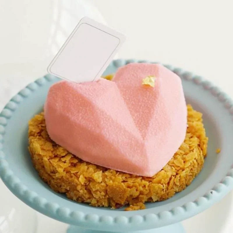 1 Pc 6 Cavity Heart Shaped Silicone Mould Cake Mousse Pastry Bakeware Tools Form For Soap image 3
