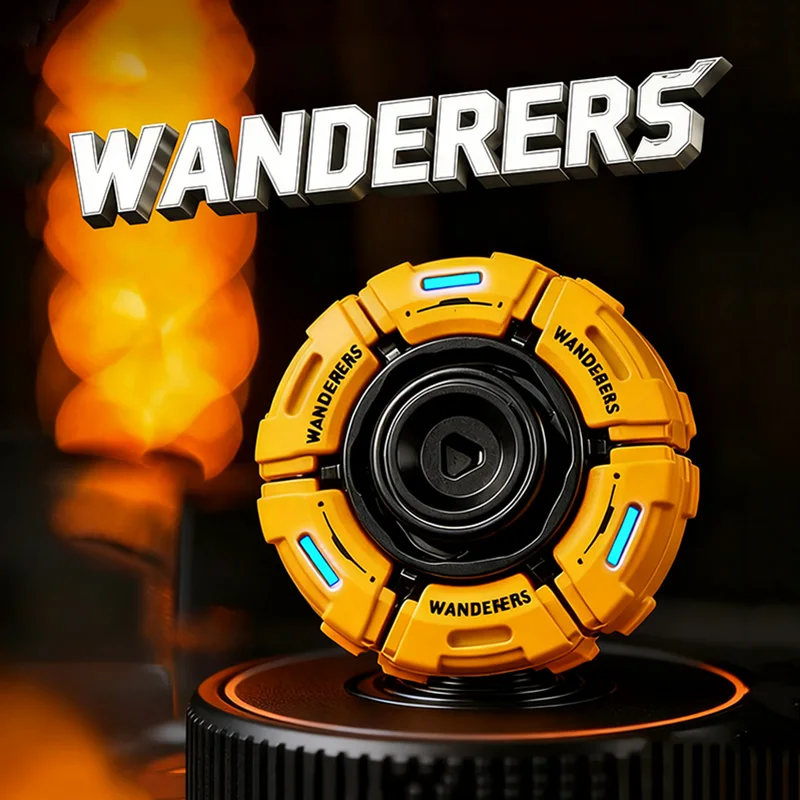 Wanderer Metal Open Armor Fidget Spinner Toy EDC Fingertip Slider ADHD Anxiety Relieving Tool Adult Stress Relieving Relax Toys