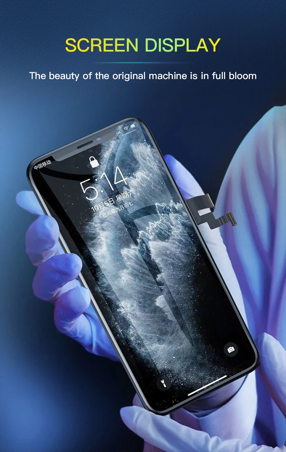 PINZHENG Hochwertiger OLED-Bildschirm für iPhone 16 Pro Max LCD-Display für iPhone 16E 16 Pro 16 Plus Incell LCD-Ersatz – Detail 8