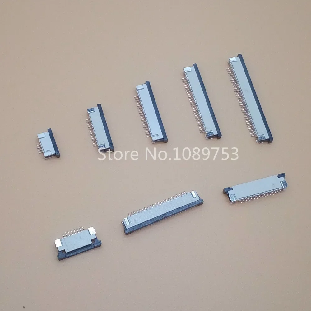 10Pcs/lots FPC FFC 1mm Pitch 4/5/6/7/8/9/10/12/14/16/18/20/22/24/26/28/30Pin Drawer Type Ribbon Flat Connector Bottom Contact