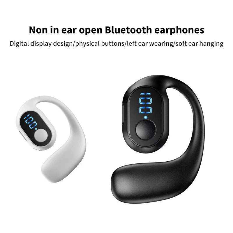 Wireless Headphones With Digital Display With Microphone Handsfree Noise Canceling Earphones For Driving Audifonos ﻿