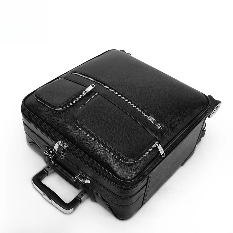 suitcase Men's suitcase 16-inch universal wheel password case 20-inch business boarding trolley case plus