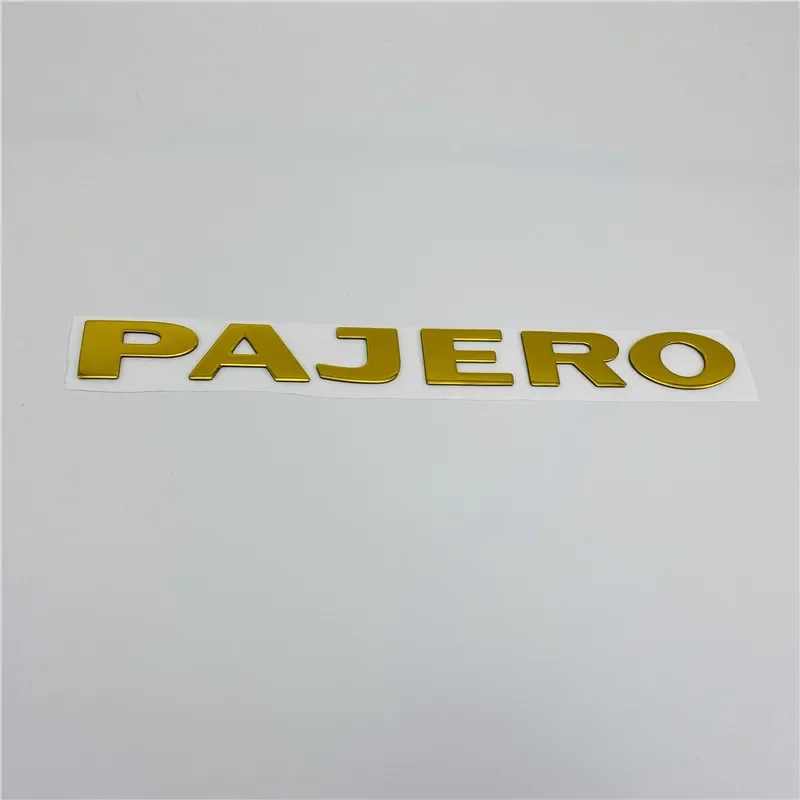 3 Colors For Pajero Emblem Rear Trunk Tailgate Logo Nameplate Car Stickers 22CM