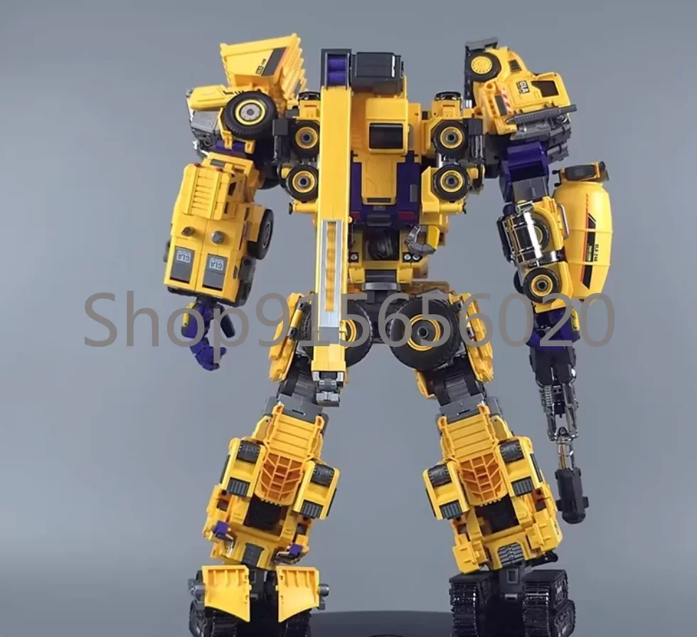 Mecha Invasion Devastator GLA-02 GLA-01 GLA-03 GLA-04 GLA-05 GLA-06 Colore giallo 6 pezzi Un set Versione senza scatola Disponibile