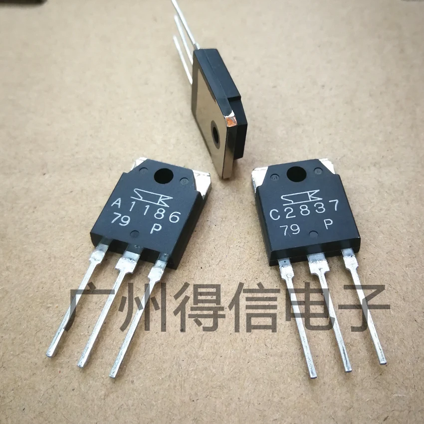 hot sale 10pair/30Pair Original new Sanken power amplifier on the tube 2SA1186/2SC2837 Y/P stereo pair transistor free shipping