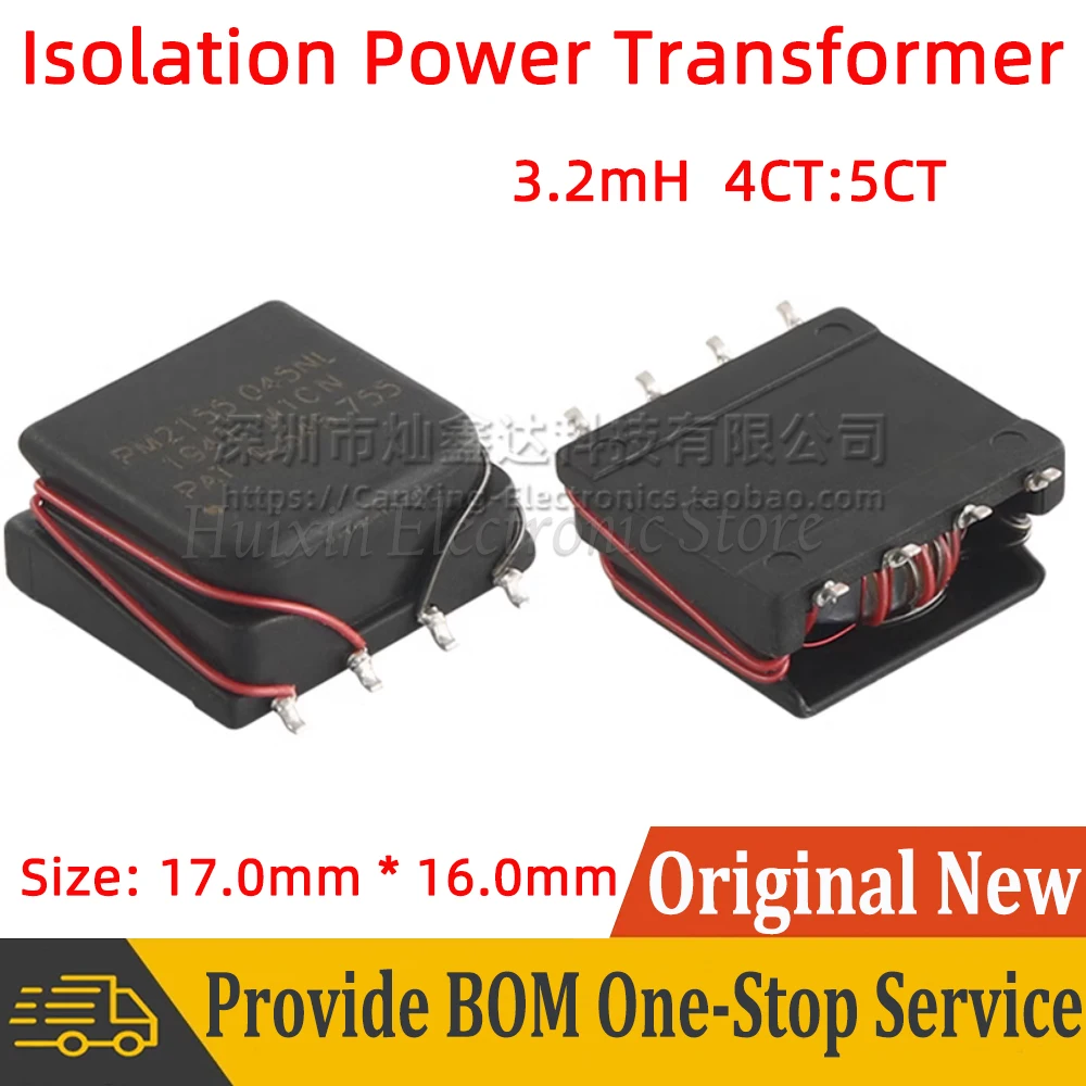 2pcs SMD PM2155.045NL Isolated Signal Isolation Pulsing Transformer Turns Ratio 4CT:5CT 3.2mH 3200uH Power Transformer