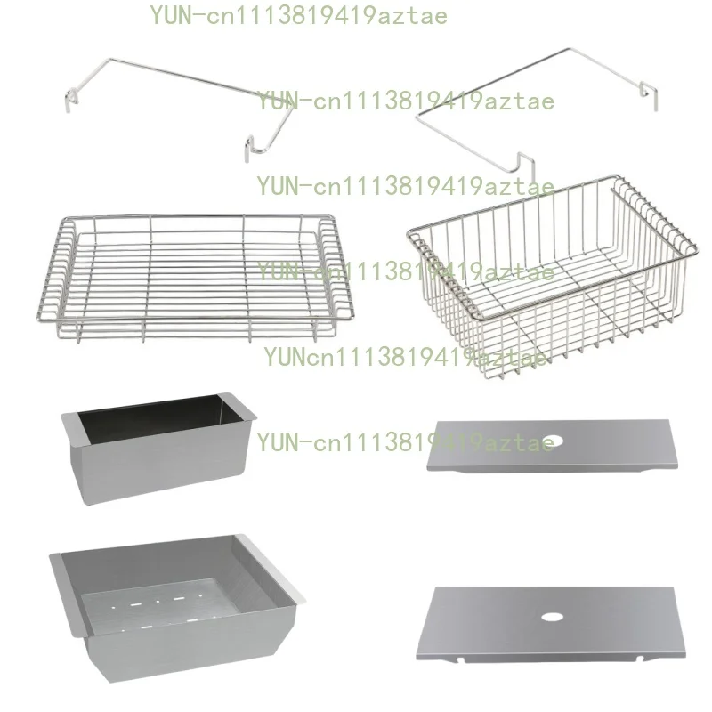 0.5 /1 Unit Storage Box Cover Storage Shelf Hanging Rack Drain Basket Stainless Steel  IGT Table Accessories Outdoor Camping