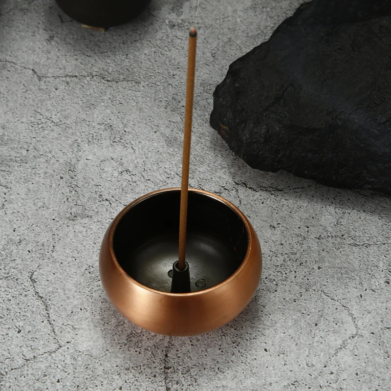 Metal Incense Burner Alloy Copper Incense Holder Incense Plate Insence Ash Catcher Buddhism Supplies Home Decor