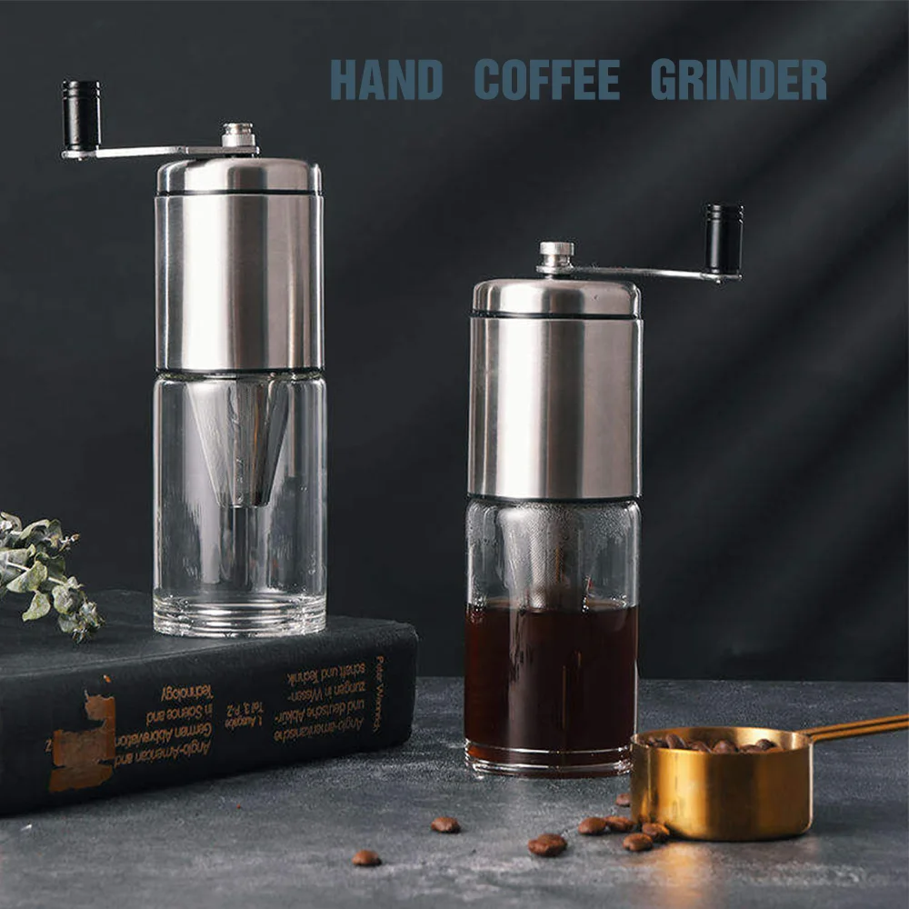 

Coffee Grinder Portable Hand-operated Coffee Machine Coffee Bean Maker Grinding Hand Brewed Stainless Steel Blender Home kitchen