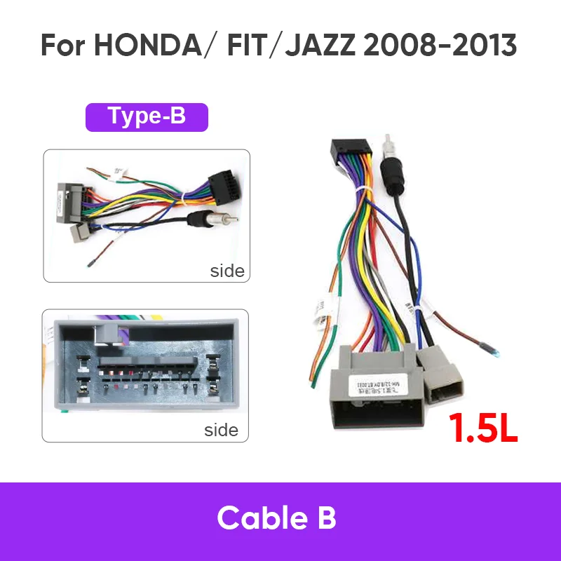 MAMSM 10 inch For HONDA FIT JAZZ 2008-2013 Car Android DVD Player Radio Trim Plastic Dashboard Screens Auto Frame Cables Harnes