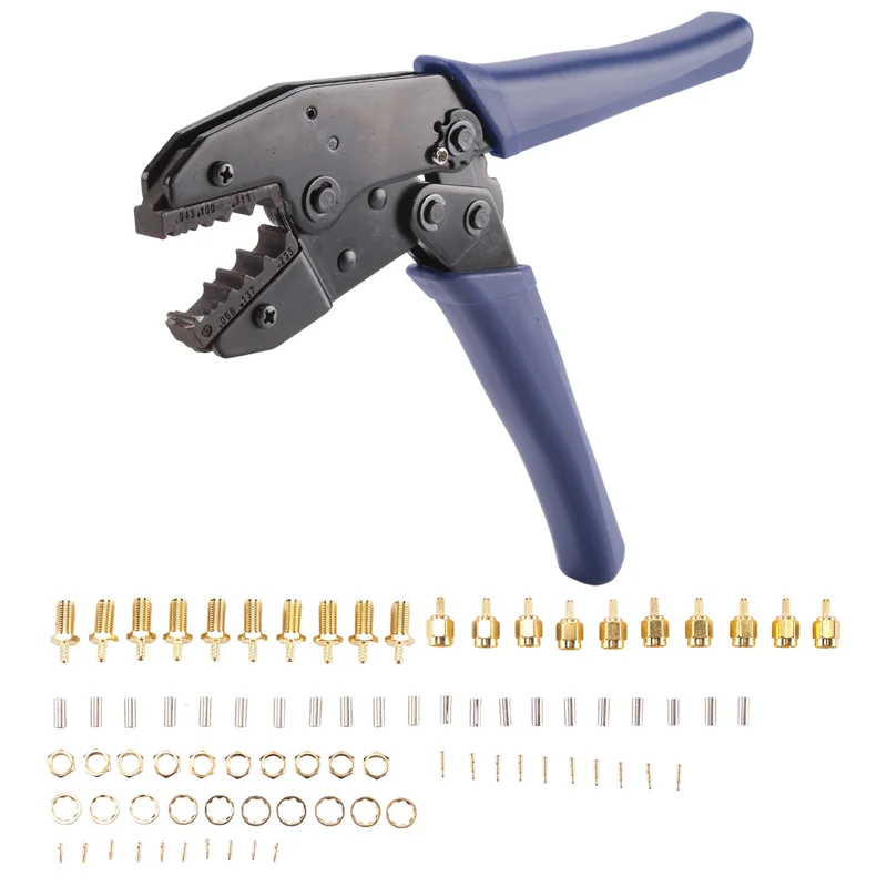 VEHO-10Pcs SMA الذكور والإناث موصلات محورية المكشكش ل SMA-RG174 RG316 واي فاي هوائي تمديد كابل #2