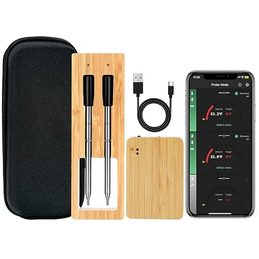 NONE Wireless Meat Thermometer Bluetooth 5.2 4