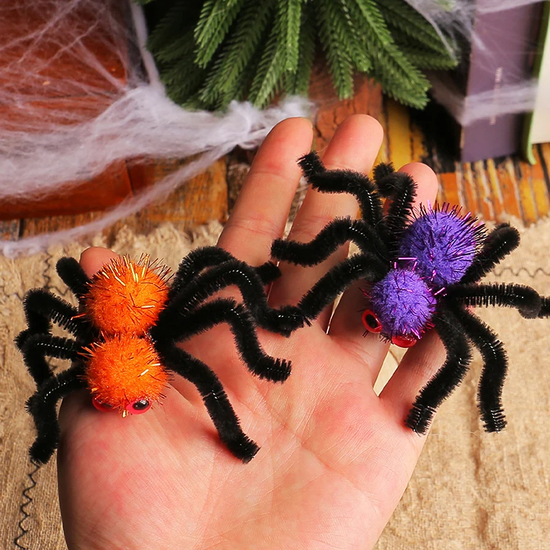 Halloween Party Decoration DIY Creative Plush Spider Hair Clip Adult Children Performance Masquerade Hair Accessories