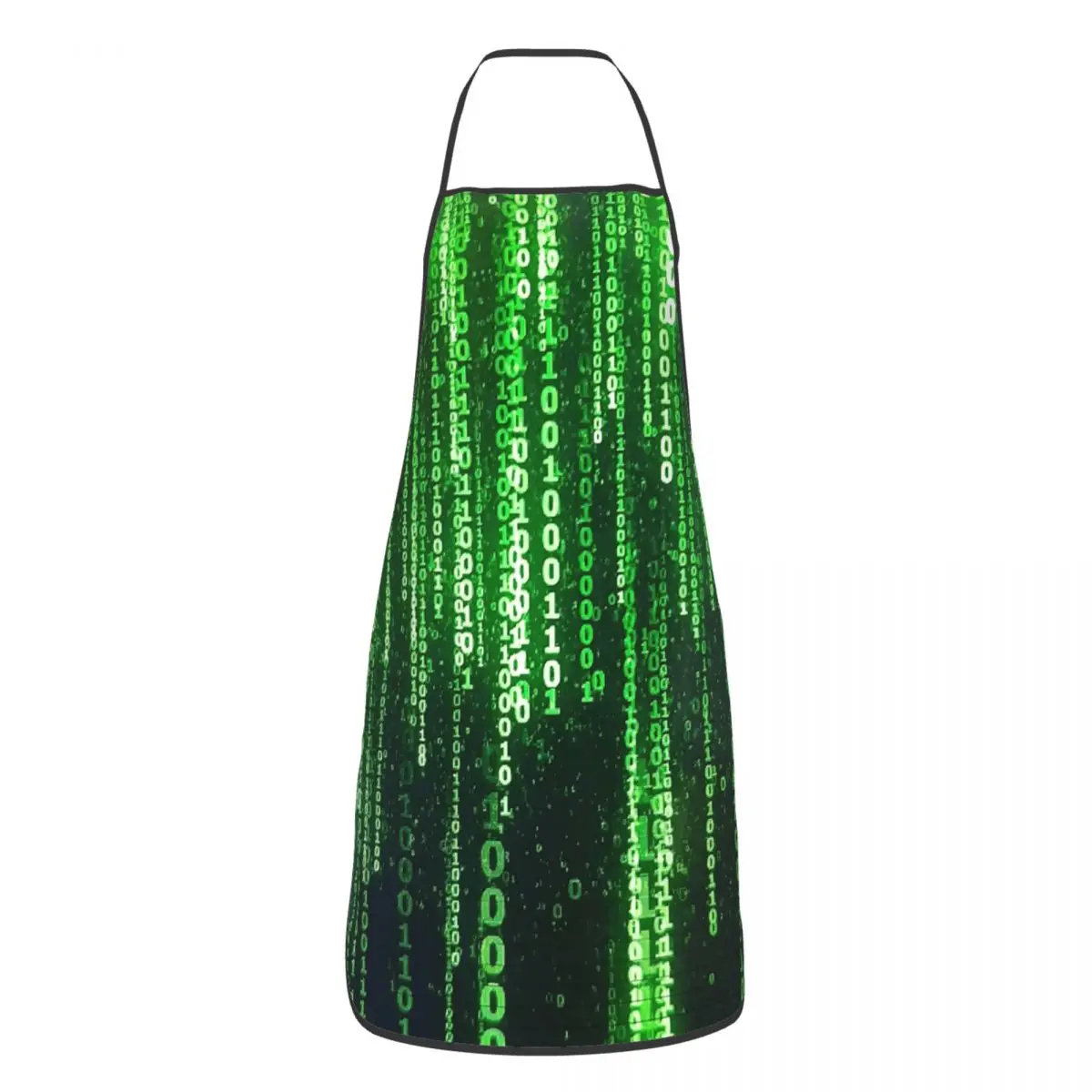 Tablier de cuisine imperméable à motif nuage binaire, pour femmes et hommes, idéal pour la cuisine, le nettoyage et le jardinage.