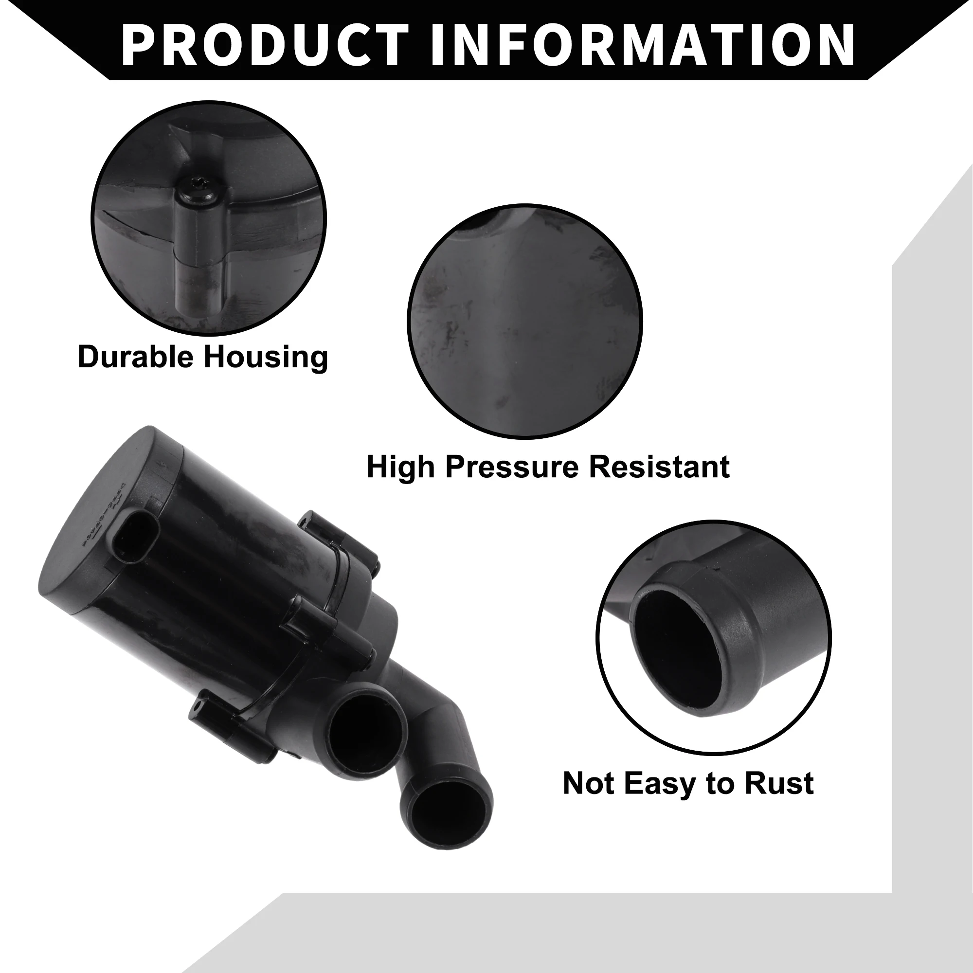 UXCELL Pompa acqua di raffreddamento ausiliaria per Mercedes-Benz Actros MP4/MP5 OM460.907-OM936.916 Pompa del liquido di raffreddamento ausiliaria per auto