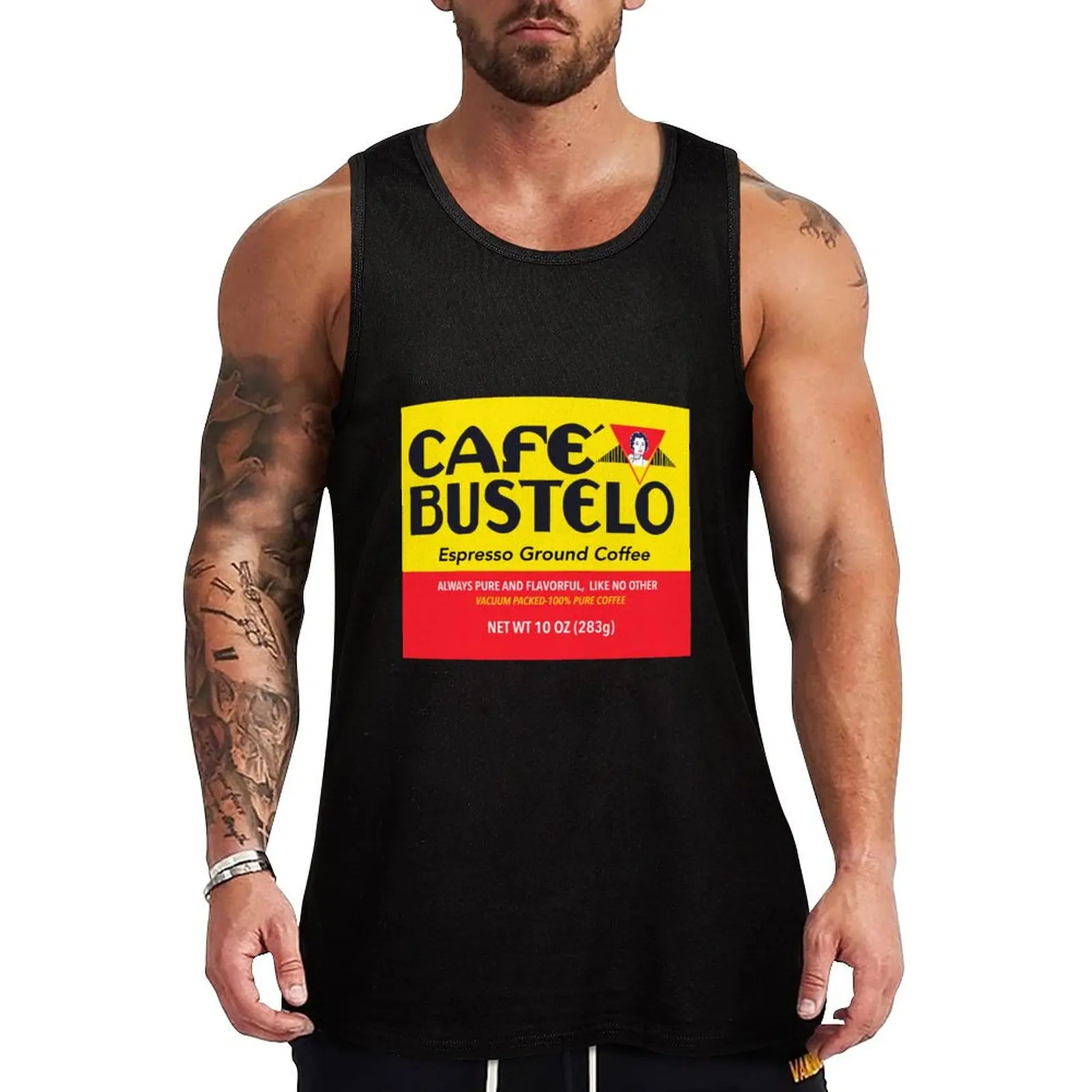 Café bustelo Tank Top Men's summer t-shirt Top man vest