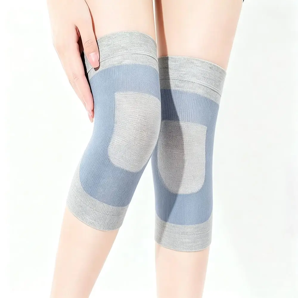 New Breathable Elastic Knee Sleeves Seamless Lightweight Knee Warmers Warmth Retention Non-Slip Sports Knee Braces Running