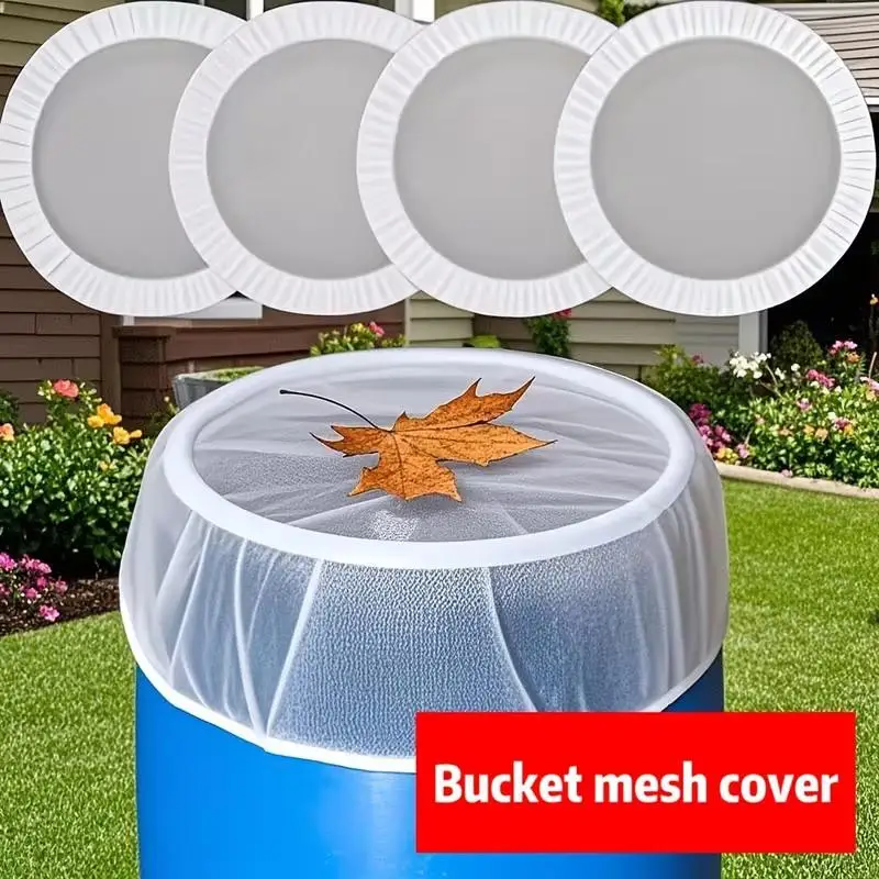 Mesh Cover Netting Outdoor Rain Barrels Water Collection Buckets Tank Protection Garden Supplies Waterproof Cover