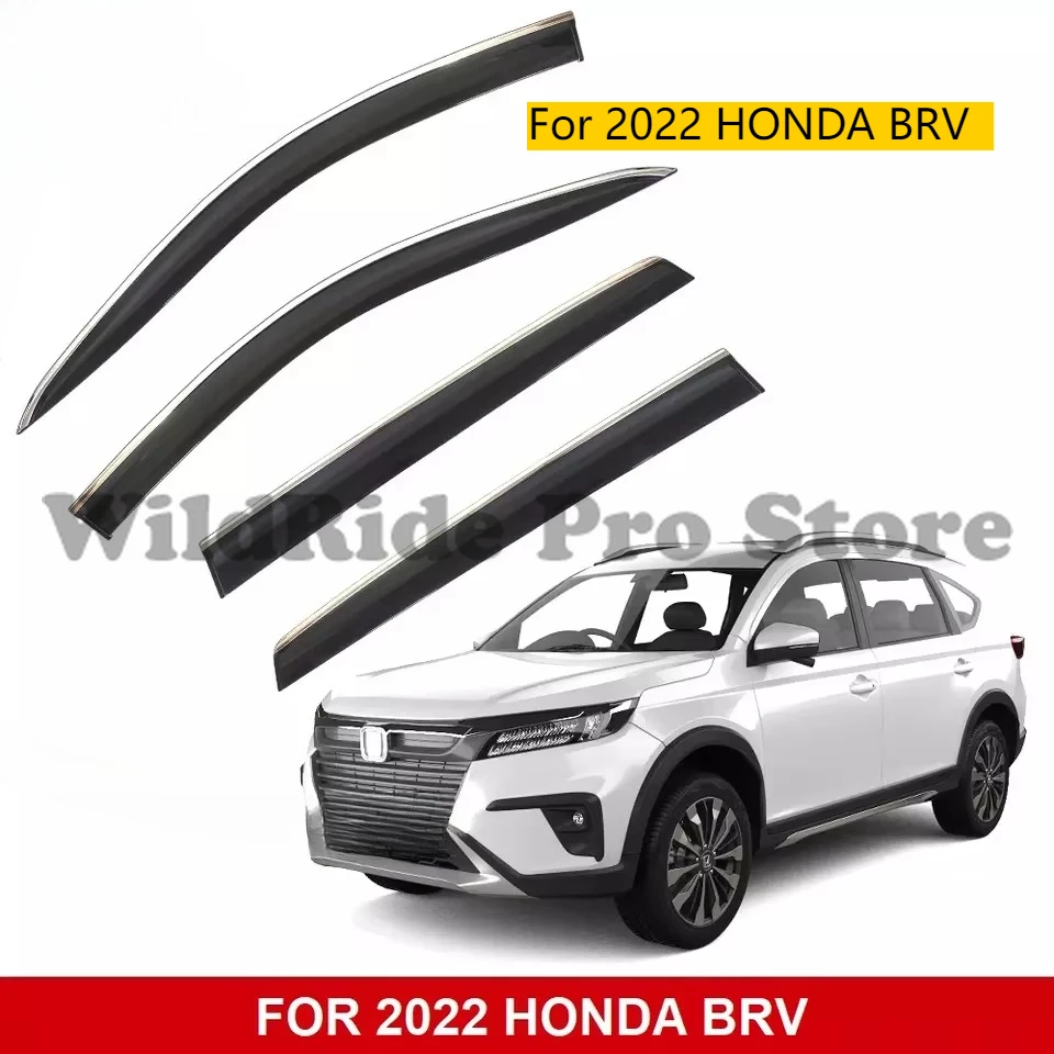 

Car Door Visor for 2022 HONDA BRV Injection Window Visor Rain Guards Deflectors Sun Vent Visor