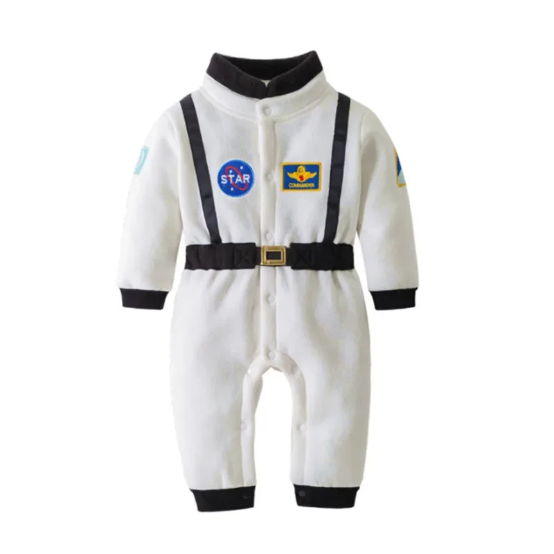 Flanela Cosplay Traje para Menino, Traje de Astronauta, Aventura Herói Terno Espacial, Macacão de Festa, Inverno