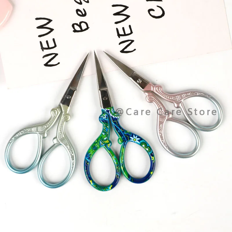 Professional Sewing Scissors Needlework Metal Cutting Scissors Sewing Thread Cutter Tools For Sewing Supplies Figured Scissors