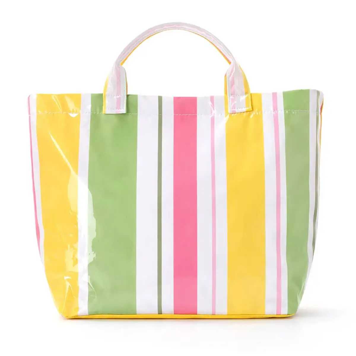 Cross-border Striped Tote Bag Stylish And Lightweight Handbag Large-capacity Portable Travel Shoulder Bag For Women 2026 New
