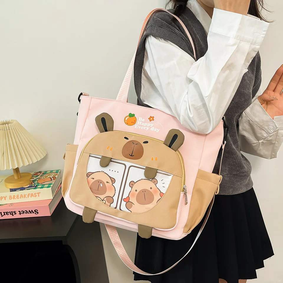 

Cute Cartoon Tote Bag for Girls Casual Fashion Large Capacity Women Shoulder Bag Y2k Girl Handbag Purses