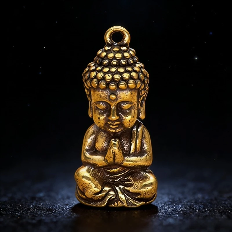 Buddha Shakyamuni Small Ornament Buddha Keychain Chinese Exquisite High Beauty Creative Key Pendant