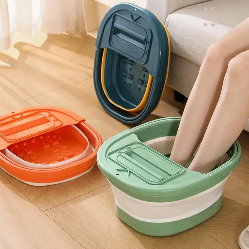 

Foldable Foot Bath Massage Tub Portable Design for Easy Storage Integrated Foot Bath Tray an Essential Item for Foot Soaking
