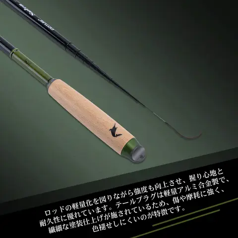 Goture 1.2/1.5/1.8/2.1m 낚싯대, 알루미늄 합금 생산 포켓 미니 로드, 무료 낚싯대 가방, 보관 및 운반 용이
