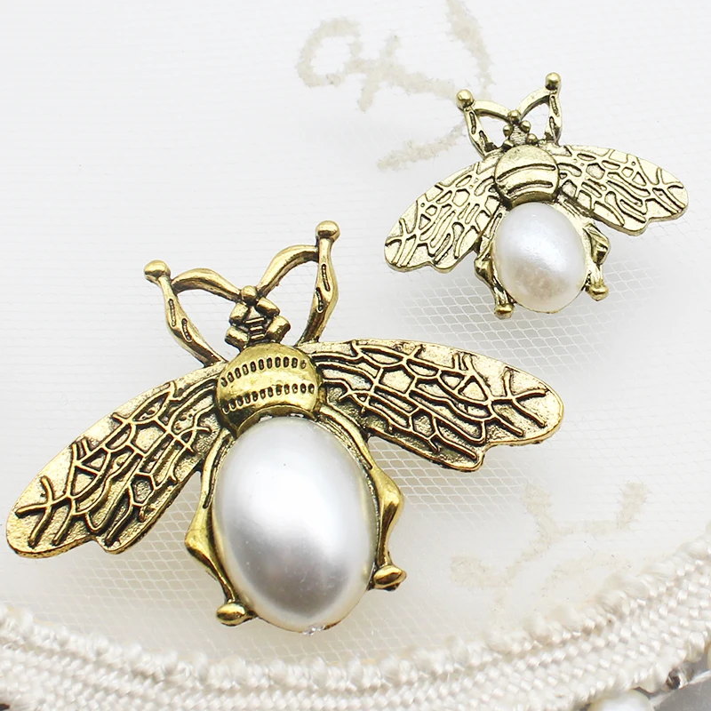 10 pieces of bee pearl accessories Artificial jewelry can be sewn on clothing accessories Romantic wedding accessories