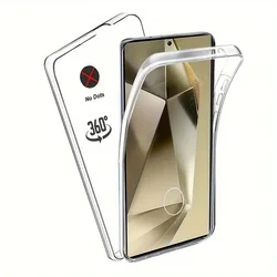 Full Body 360 Degree Front+Back Clear Phone Case Cover For Samsung Galaxy S23 S24 Ultra 5G S20 S21 FE S22 Plus A05 A05S A15 A25