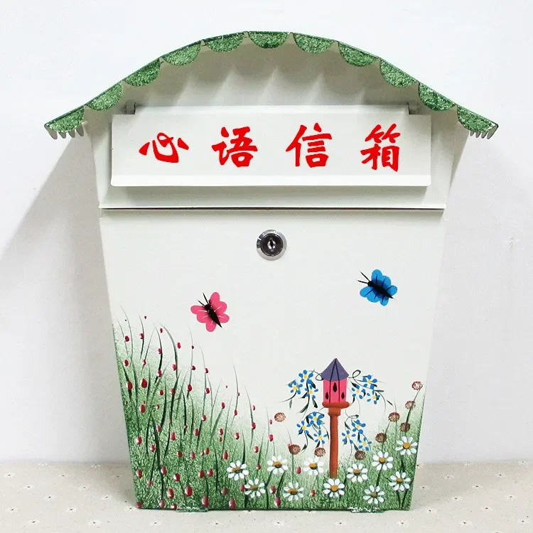 Free shipping large mailbox, wall-mounted with lock, suggestion box, school Xinyu mailbox, submission box, psychological