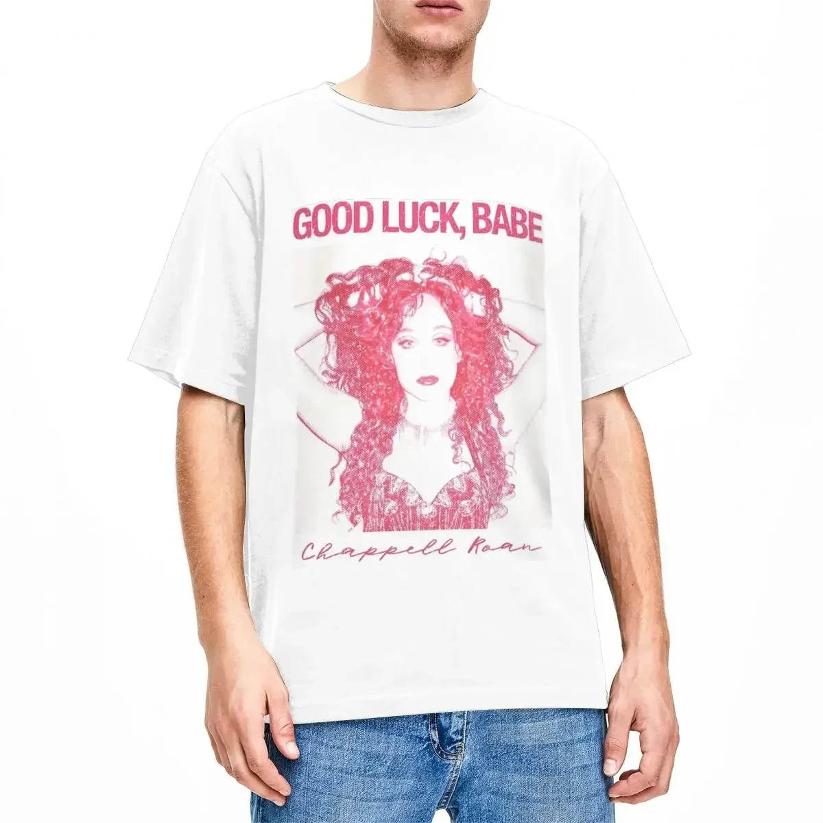 Chappell Roan Good Luck Babe Stuff T-Shirts Men Women 2024 New Song 100% Cotton Tees Round Neck Short Sleeve Big Size Clothing