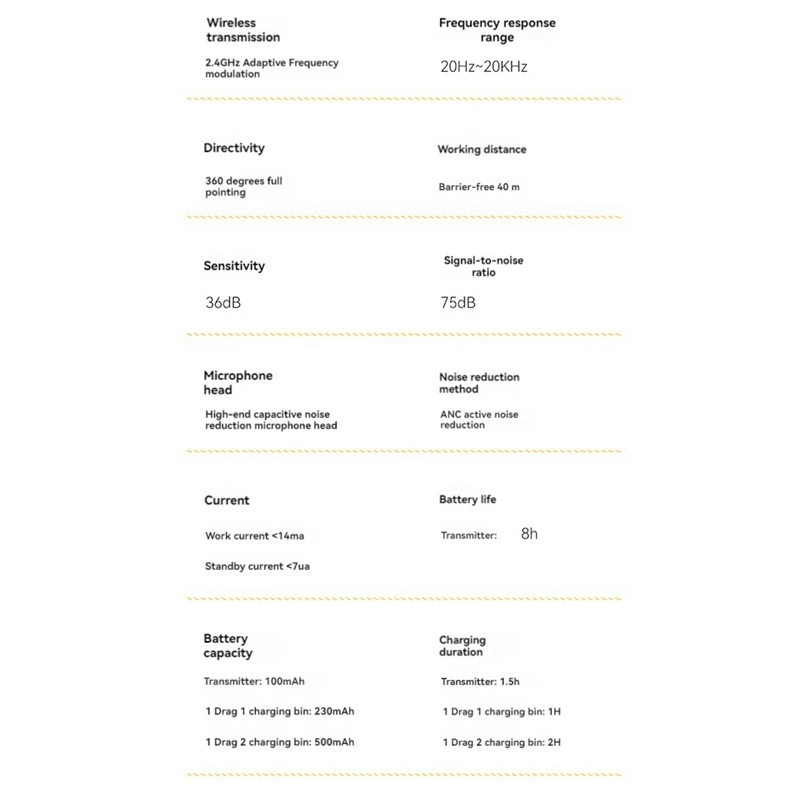 M8 Pro Wireless Lavalier Microphone With LCD Display Charging Box Noise Reduction Mic For Ios Android Live Streaming-AU47