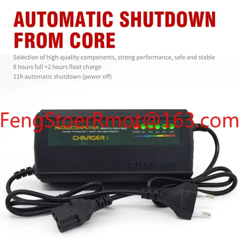 Intelligent Pulse 48V/60V/72V/80V/96V Electric Battery Car Charger with Auto Shutdown Feature