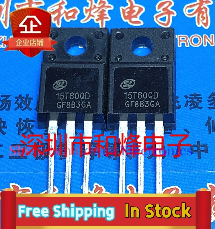 10PCS-30PCS  15T60QD SGT15T60QD1F  TO-220F 15A 600V   In Stock Fast Shipping