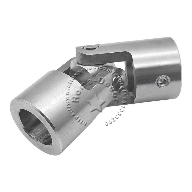 304 Stainless Steel Cross Universal Joint Coupling 6mm-22mm Hole Metal Cardan Joint Shaft Motor Connector Gimbal Coupler