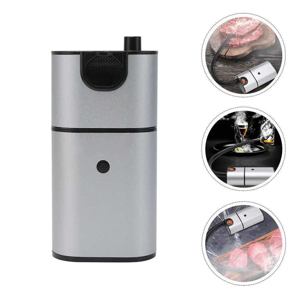 1Set Handheld Smoke Infuser Portable Kitchen Smoker for Food Meat Cocktails Molecular Cuisine Cold Smoking Smoke Infuser
