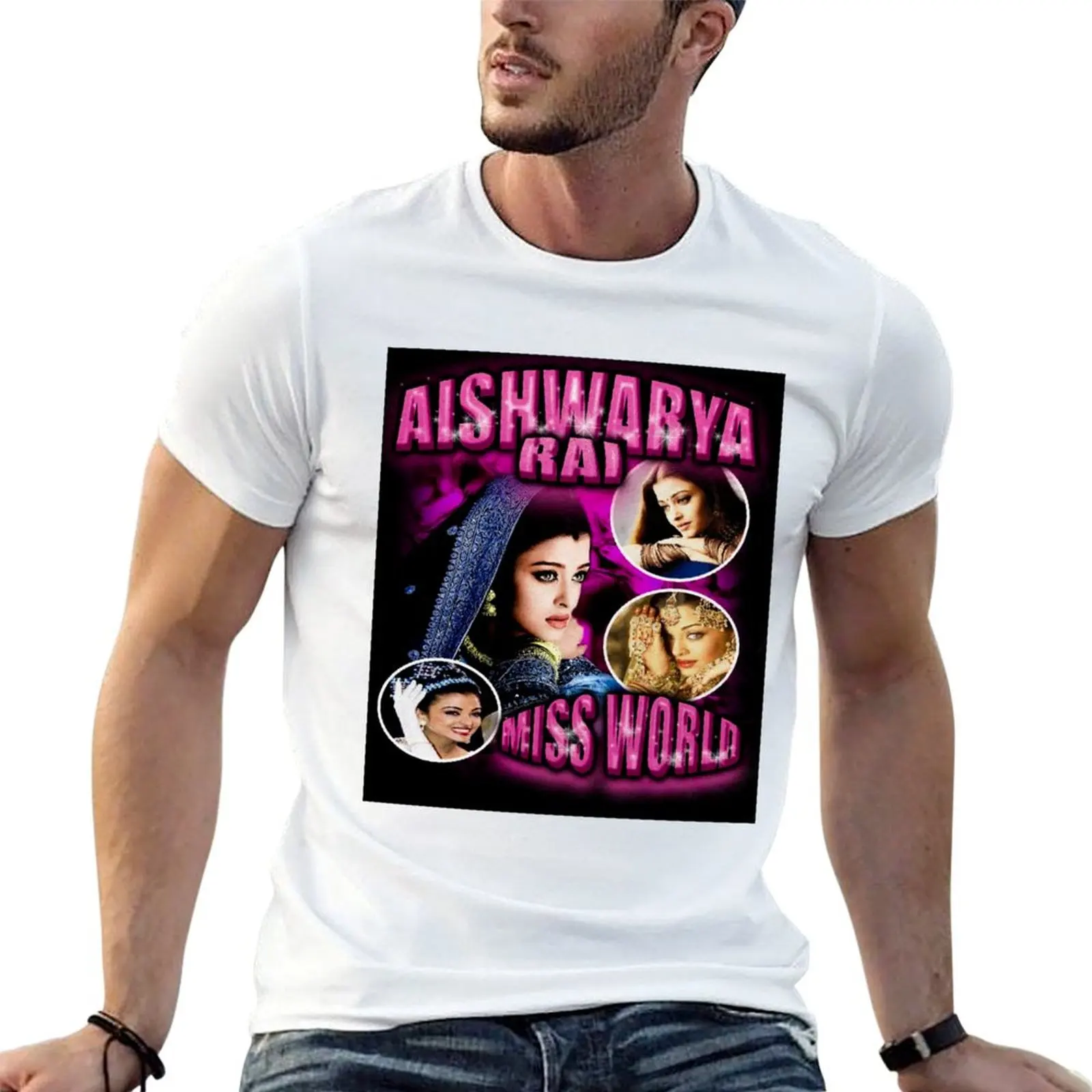 

shirts cotton Aishwarya shirt mens Vintage Rai graphic t high man T-Shirt quality t
