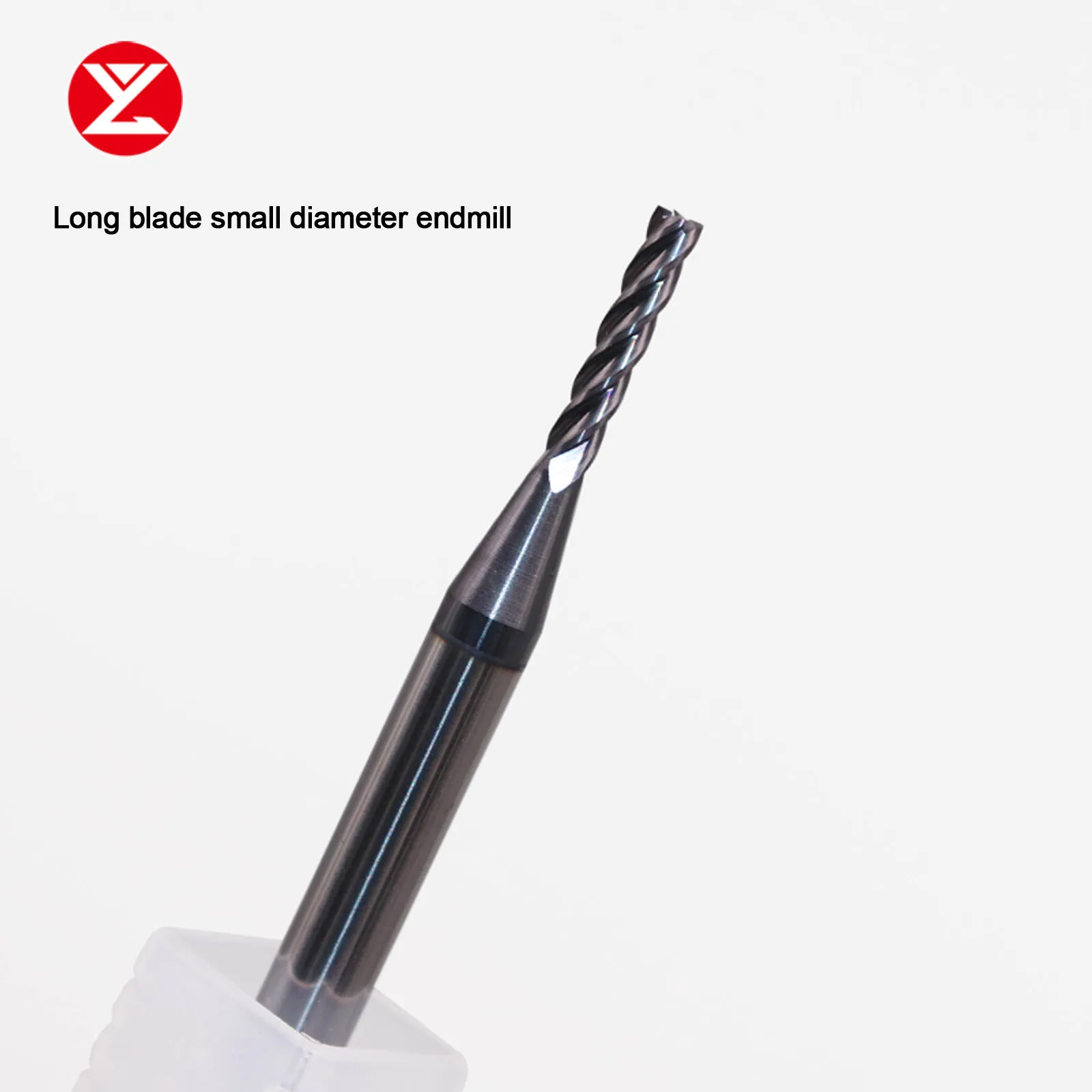 4 Flute Micro Diameter Carbide Milling Cutter 1.0~4.0mm For Alloy Steel Long Neck Deep Groove Tungsten Endmill Mini