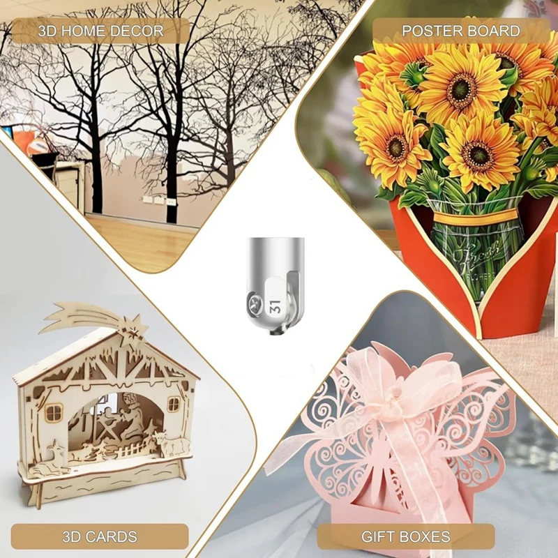 شفرة متموجة لصانع Cricut ، آلة قطع Cricut ، قطع فقط ، فينيل ، مكواة ، 3 قطع