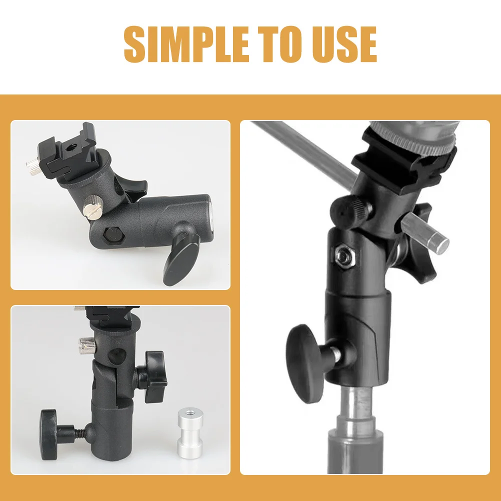 

Flash Bracket For Light Stand Umbrella Clamp Adjustable Metal Holder Umbrella Clamp Photography Supply Accessory