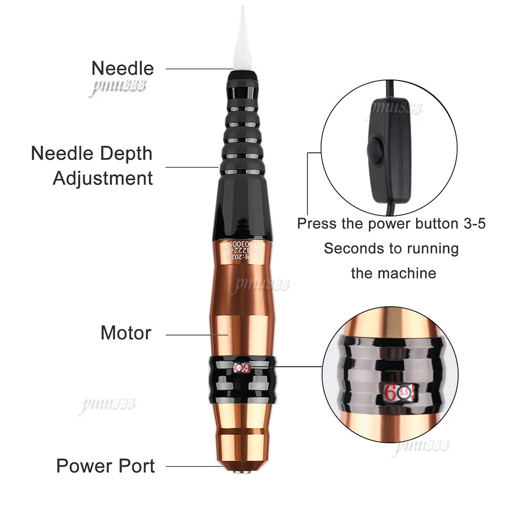 Профессиональная машинка для перманентного макияжа, машинка для татуажа бровей, искусственная машинка для бровей и губ, комплекты ручек, товары