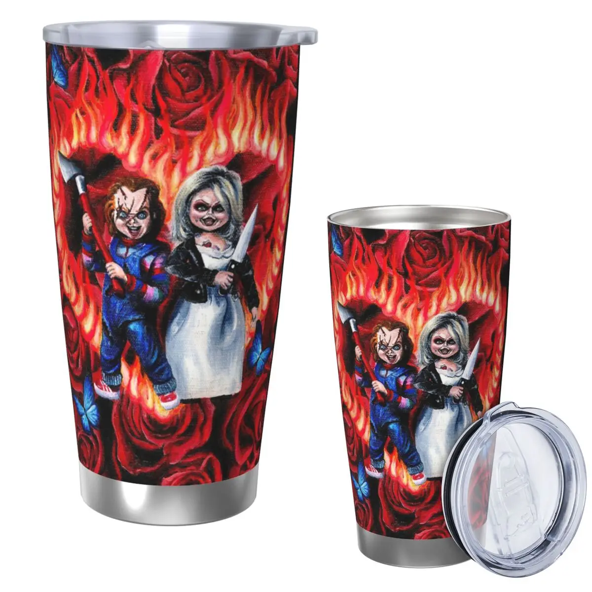 

Love The Love Bride Чаки из нержавеющей стали, кружка с вакуумной изоляцией, термохолодная бутылка, соломинка с крышкой, 20 унций