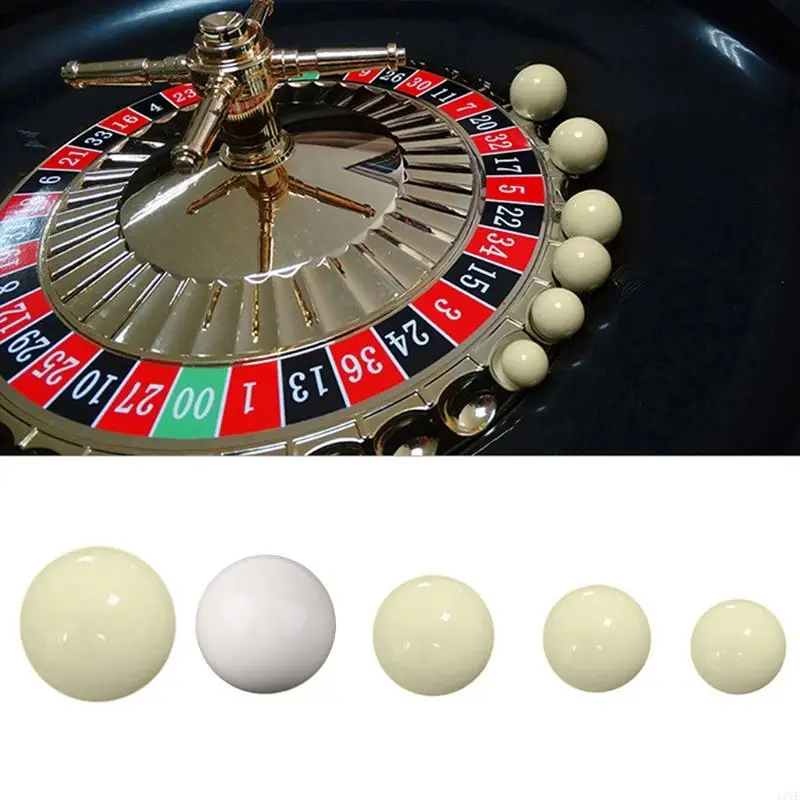 

11UE 3 Pieces American Roulette Ball Resin Ball Casino Roulette Game Replacement Ball