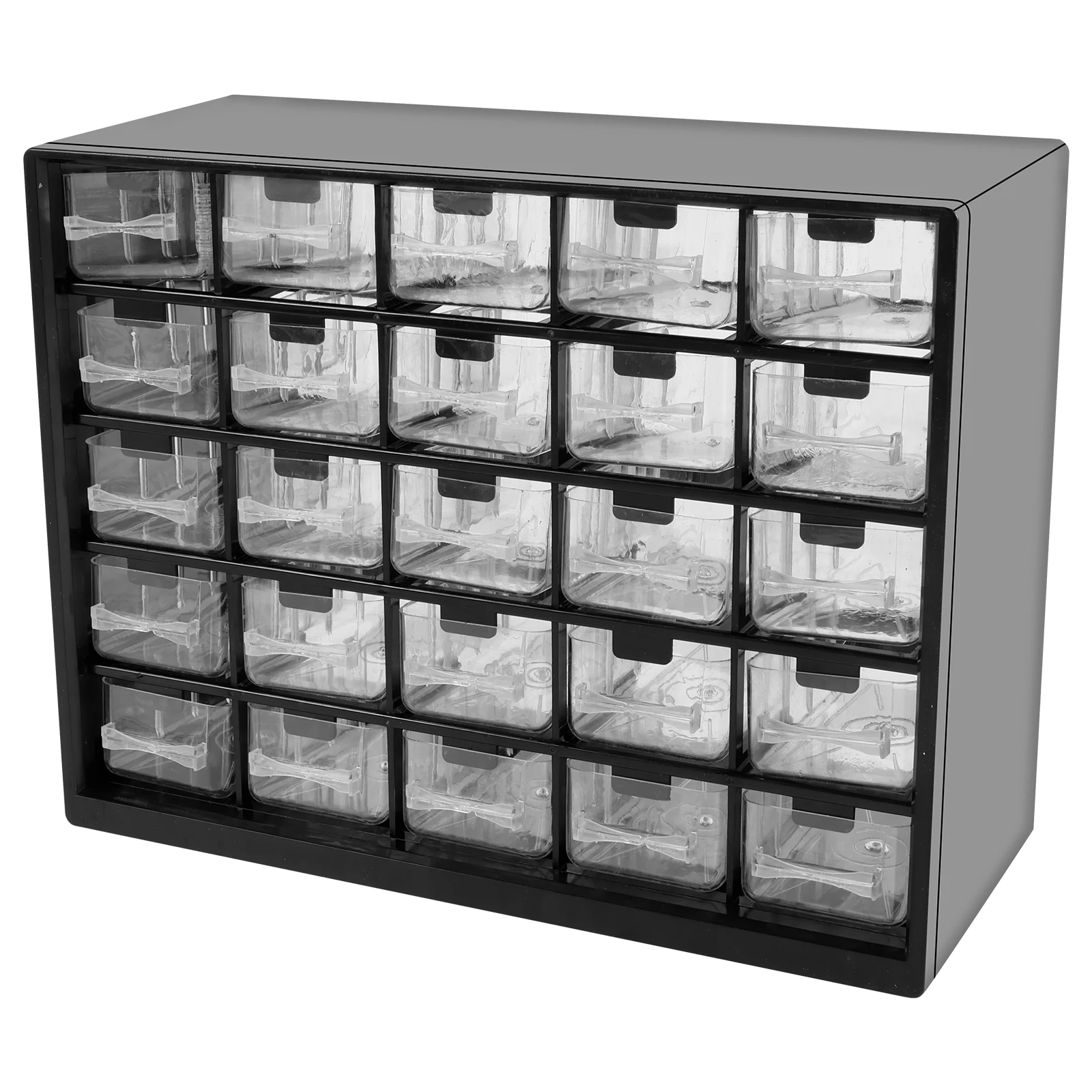 25 Drawer Plastic Drawer Storage Cabinet Storage Hardware and Craft Cabinet with 50 Removable Dividers for Bead Lego Storage