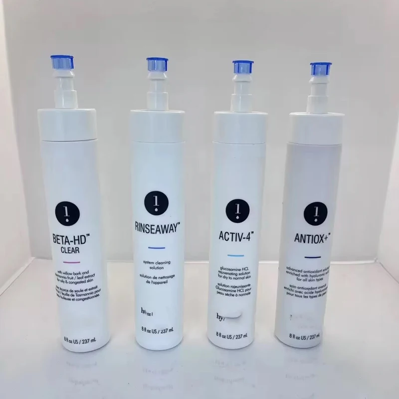 Весь набор Hydra Skin Care Facial Booster Сыворотка для дермабразии Hydra Машина для лица Antiox Beta-HD Clear Active-4 SolutionJet